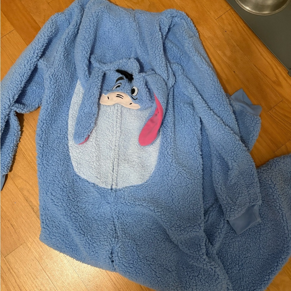 Blue Eeyore Fleece Onesie